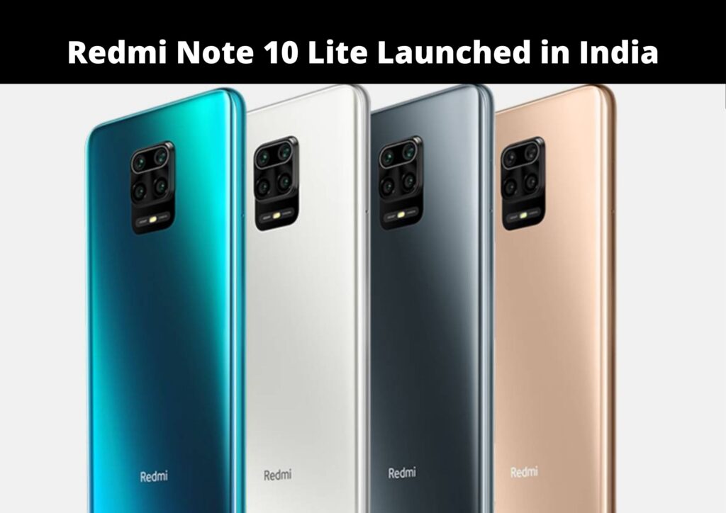 Redmi Note 10 Lite Launched in India